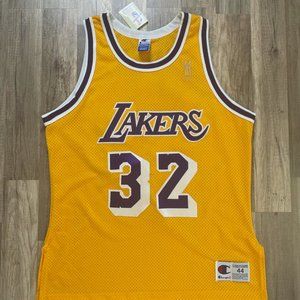 NWTs Vintage Signed LA Lakers #32 Johnson Jersey